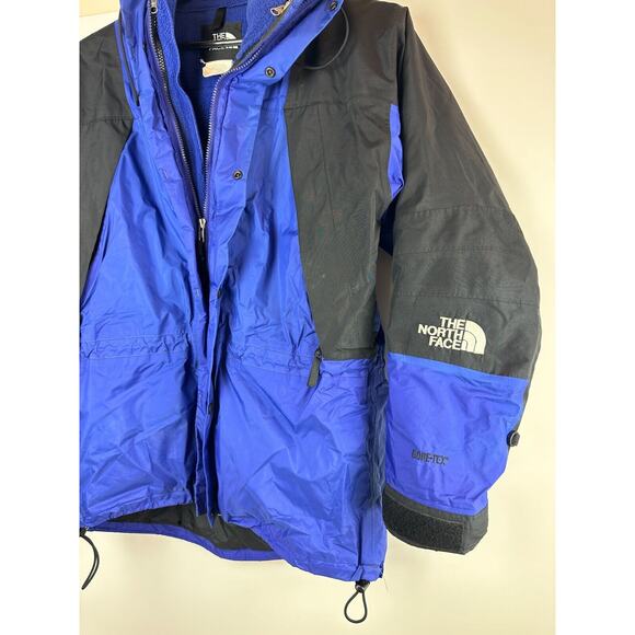 Vintage The North Face Gore Tex Hooded Coat 3-in-1 Zip Anorak Parka Men's Large - Picture 13 of 16